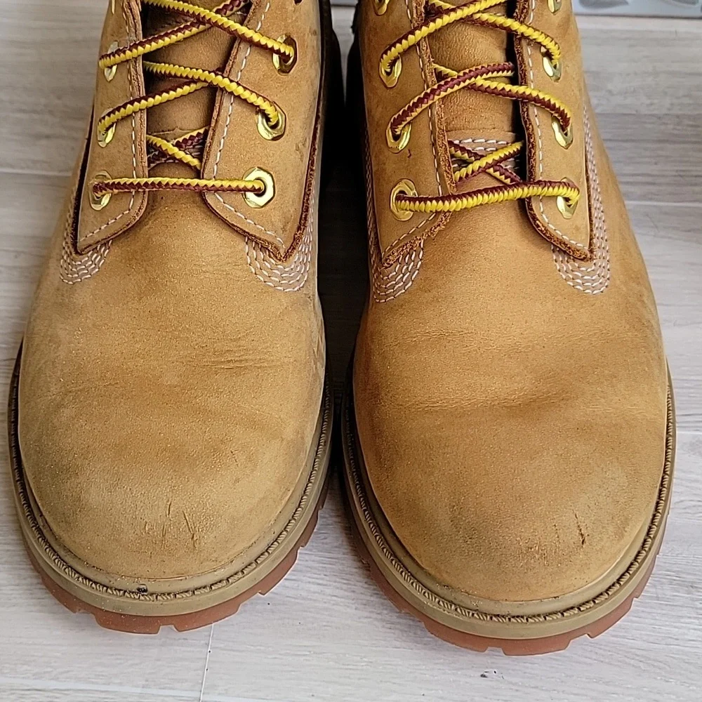 Timberland Youth Premium 6 in. Primaloft Waterproof Nubuck Boot Wheat Sz 2.5